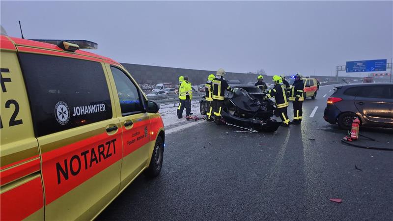 Bei Unfällen auf der A10 gab es einige Verletzte.