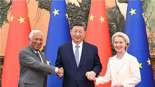 Bei den Gesprächen mit China war Handel ein wichtiges Thema. 