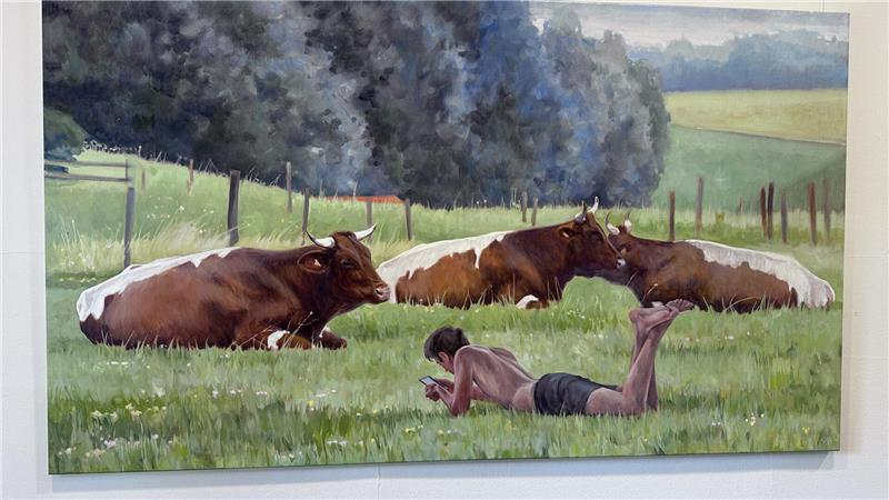 Bei den Kunstwerken sollte das komplexe Verhältnis zwischen Mensch und Natur dargestellt werden.