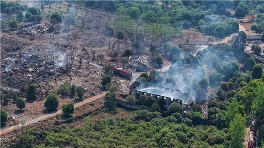 Bei der Explosion einer Feuerwerksfabrik in der Stadt Liuyang sind 37 Menschen ums Leben gekommen. 