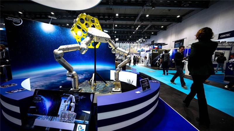 Bei der Messe Space Tech Expo Europe werden neue Technologien und Produkte aus der Raumfahrtbranche gezeigt. 