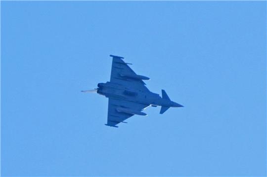 Bei der Suche nach dem Bergsteiger am Hochkalter auch ein Eurofighter zum Einsatz gekommen.