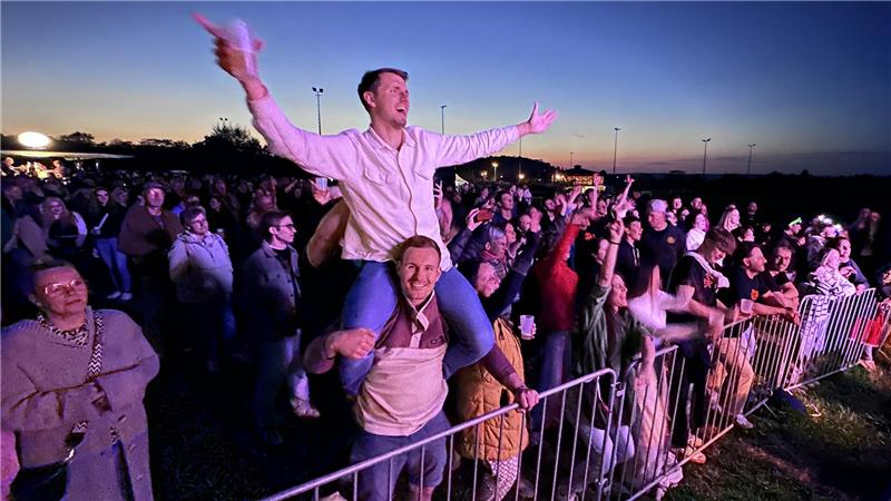 Bei der Walpurgis-Party ist jedes Jahr Stimmung – sofern das Wetter passt.
