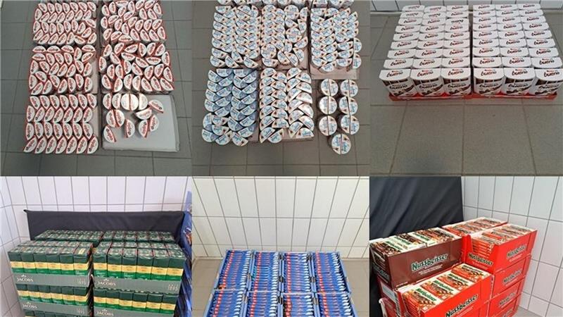 Polizei entdeckt mutmaßliche Schokoladen-Diebe Bei einer Verkehrskontrolle haben Polizisten mutmaßlich gestohlene Süßigkeiten und Kaffee gefunden.