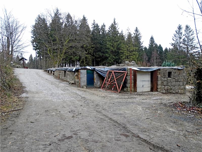 Beim Abriss des alten Kästehauses im Jahr 2019 bleibt das Steinfundament erhalten. Darauf sollte das neue Gasthaus errichtet werden, doch aus diesem Plan wird nun nichts.  Foto: GZ-Archiv