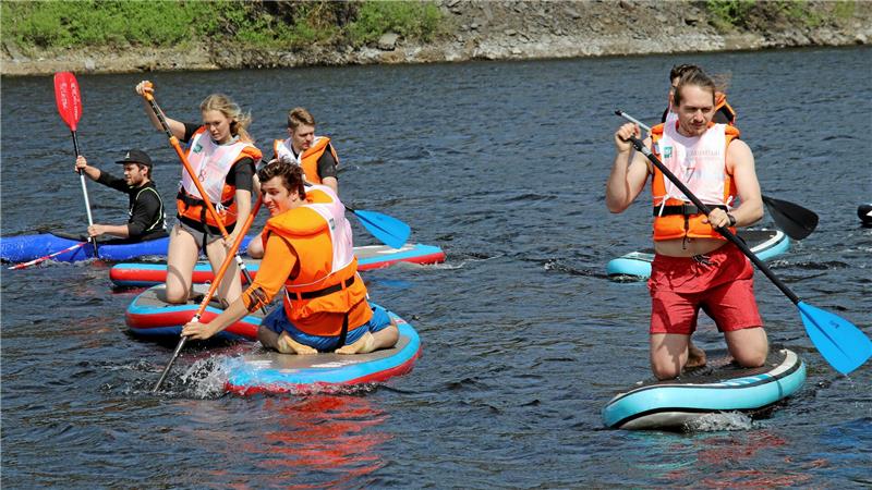TU Clausthal veranstaltet Bootshausfest mit Gaudi-Rennen Beim Bootshausfest am 24. Mai gibt es wieder ein Rennen auf SUP-Boards, in dem sich die Teilnehmer messen können.