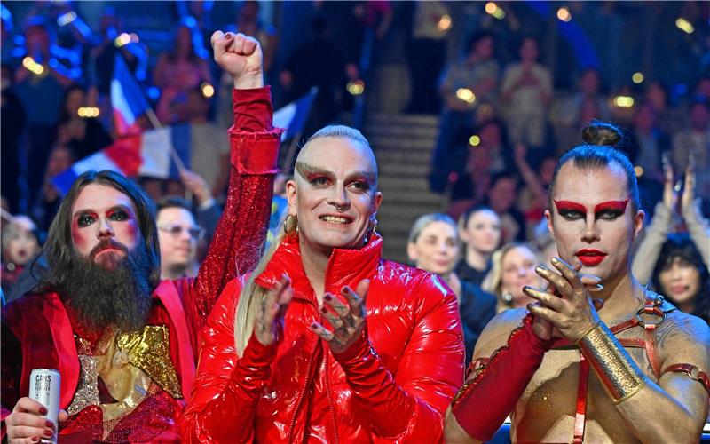 Lord of the Lost nach dem ESC: „Musik ist Geschmackssache“ Beim Eurovision Song Contest: Die deutsche Band Lord of the Lost landet auf dem letzten Platz. Dennoch freuen sich die Musiker über viele positive Erfahrungen. Foto: Kneffel/dpa