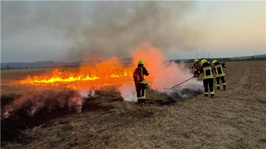 Beim Flächenbrand am Mittwochabend handelt es sich um eine Übung.