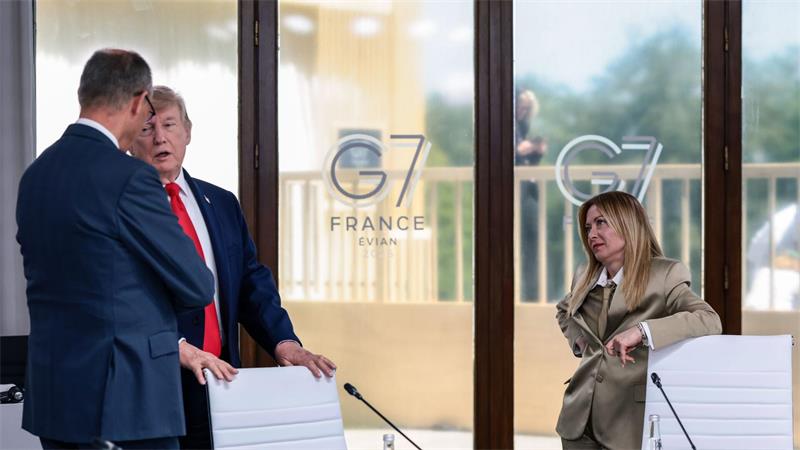 Beim G7-Gipfel in Évian gelang es den Europäern, Trump bei Laune zu halten - beim Nato-Gipfel könnte das schwieriger werden. (Archivbild)