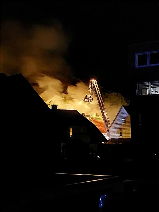 Beim Großeinsatz in der Unteren Mühlenstraße in Langelsheim waren mehrere Feuerwehren aus der Stadt im Einsatz. Foto: Feuerwehr