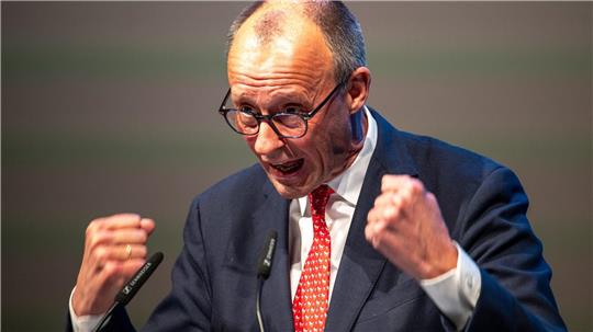 Beim Politischen Aschermittwoch in Trier gab sich Merz kämpferisch.