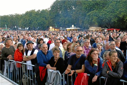 Beim Roland-Kaiser-Konzert im September 2021 feiern rund 6000 Besucher auf dem Osterfeld.  Archivfoto: Epping