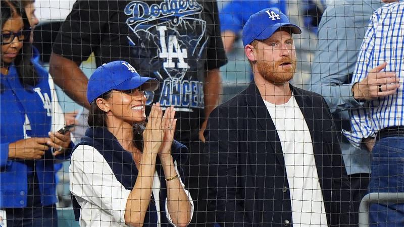 Beim Spiel der L.A. Dodgers gegen die Toronto Blue Jays hatten Harry und Meghan deutlich ihre Unterstützung für das Team aus Los Angeles gezeigt. (Archivbild)