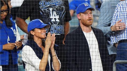 Beim Spiel der L.A. Dodgers gegen die Toronto Blue Jays hatten Harry und Meghan deutlich ihre Unterstützung für das Team aus Los Angeles gezeigt. (Archivbild)