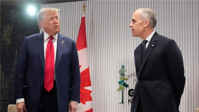 G7 präsentiert sich gespalten gegenüber Russland Beim Treffen Trumps mit Carney kommt es zur Provokation der Bündnispartner.