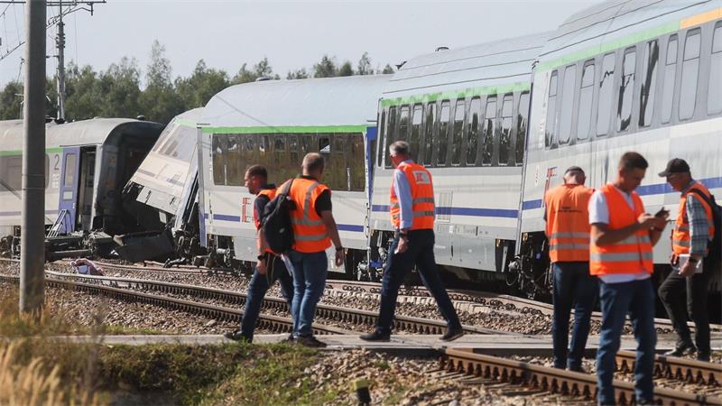 Beim Zusammenprall eines Lasters mit einem Zug in Polen ist eine Frau gestorben. 