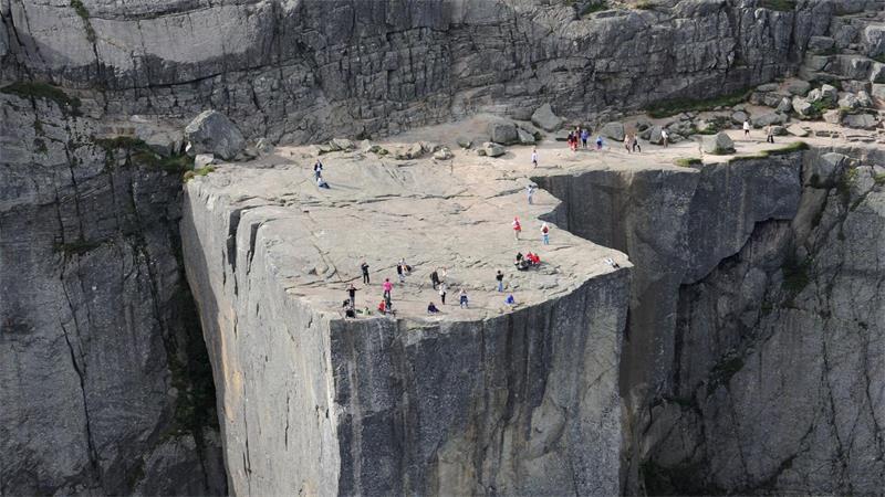 Bekannt aus Mission Impossible: Der Preikestolen am Lysefjord in der Nähe von Stavanger. (Archivbild)
