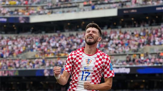 Belohnte Kroatien für eine dominante erste Halbzeit: Petar Sucic.