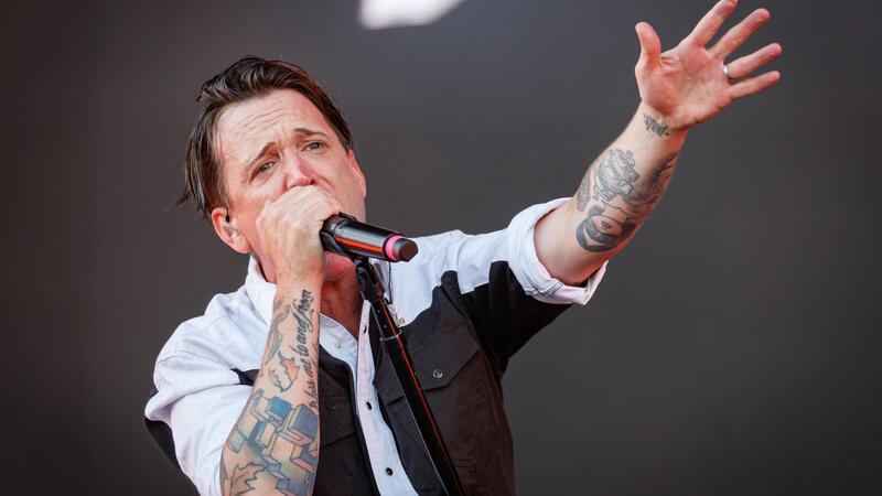 Rock im Park und am Ring mit viel Sonne Benjamin Kowalewicz, Sänger der Band Billy Talent, beim Open-Air-Festival „Rock im Park“.