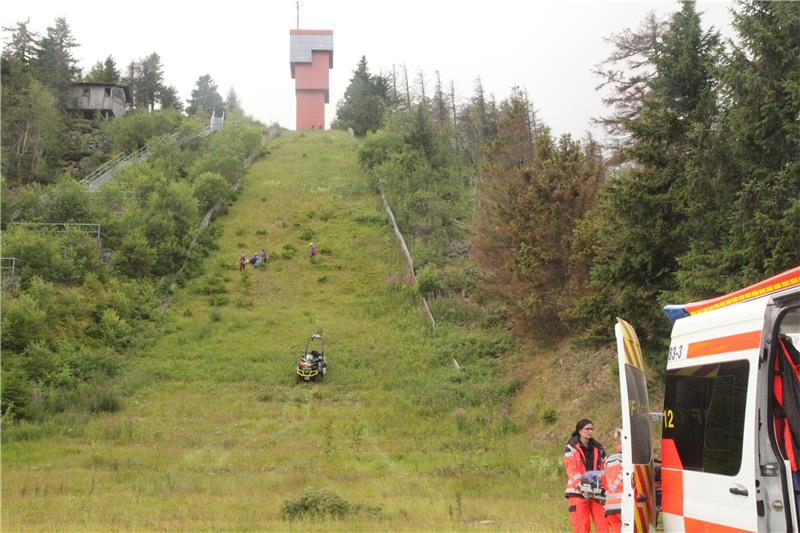 Bergwacht, Übung, Schanzenauslauf, Wurmberg, Braunlage