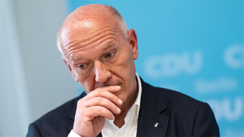 Berlins CDU bekommt einen neuen Spitzenkandidaten Berlins Regierender Bürgermeister Kai Wegner (CDU) will bis zur Bildung einer neuen Regierung im Amt bleiben.