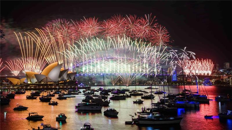 Besonders groß war das Feuerwerk diesmal in Sydney.