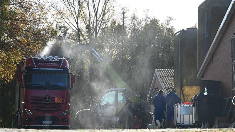 Vogelgrippe: Mehr als 680.000 Tiere verendet oder getötet Besonders viele Geflügelpest-Fälle gibt es im Landkreis Cloppenburg - die Tiere in den betroffenen Ställen müssen tierschutzkonform getötet und anschließend beseitigt werden.