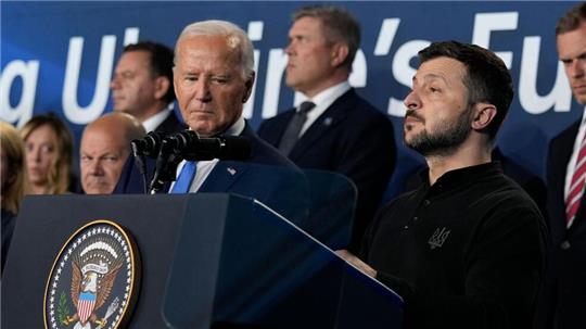 Biden macht klar, dass er hinter der Ukraine steht. (Archivbild)