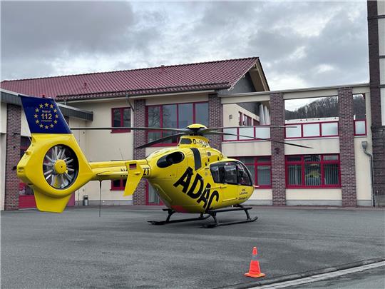 Hubschrauber landet in Bad Harzburgs Innenstadt