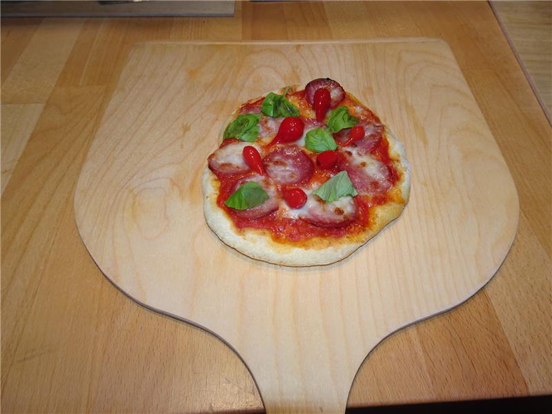 Knuspriger Teig, mit wenig Hefe gereift