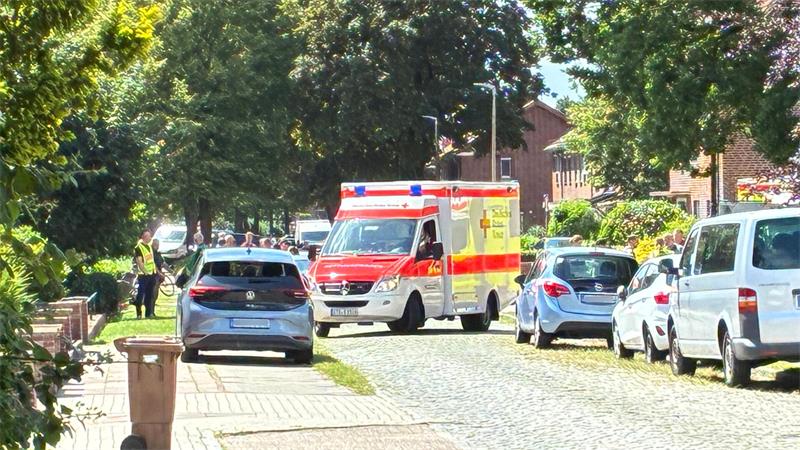 Bild vom Einsatzort: Am 29. Juni tötete ein 45-Jähriger sechs Menschen mit einer Pistole in einer Mutter-Kind-Einrichtung in der Dankersstraße in Stade.