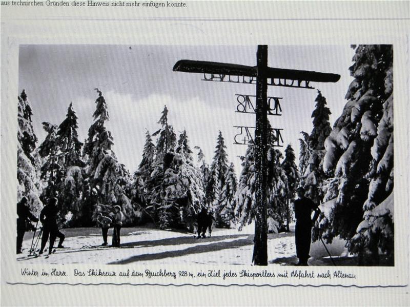 Bis 2008 stand das Skikreuz auf dem höchsten Punkt des Berges, ehe es an die rund ein Kilometer entfernte Wolfswarte versetzt wurde. Fotos (2): Archiv Pichler