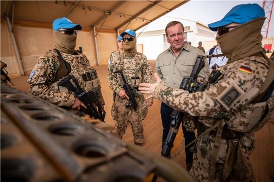 Bis Mai 2024 soll die Bundeswehr aus Mali abgezogen werden. Verteidigungsminister Boris Pistorius (SPD) sieht einen großen logistischen Aufwand.