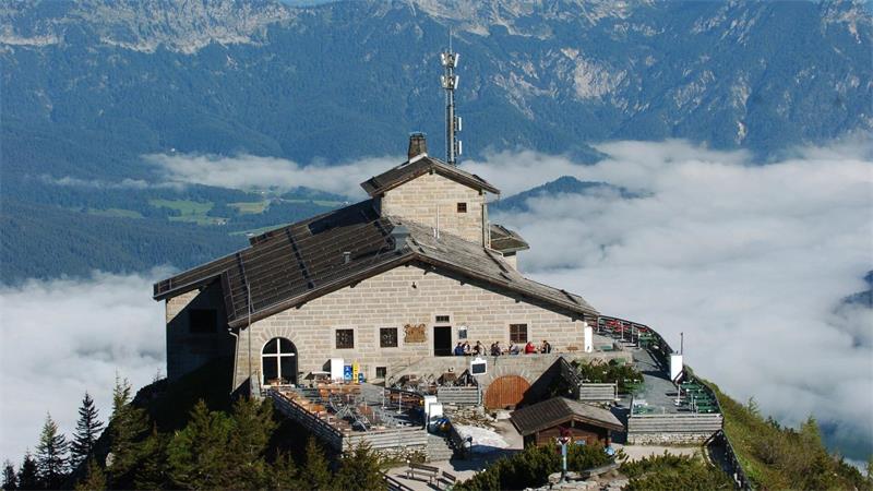 Festnahme nach Brand im Kehlsteinhaus Bisherigen Erkenntnissen zufolge befand sich bei Brandausbruch niemand in dem Gebäude. (Archivbild)