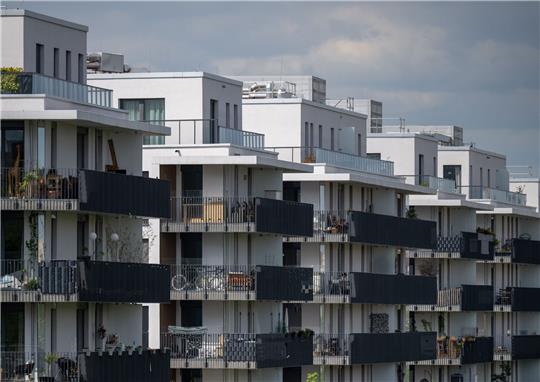 Blick auf Neubau-Wohnungen im Berliner Bezirk Schöneberg.