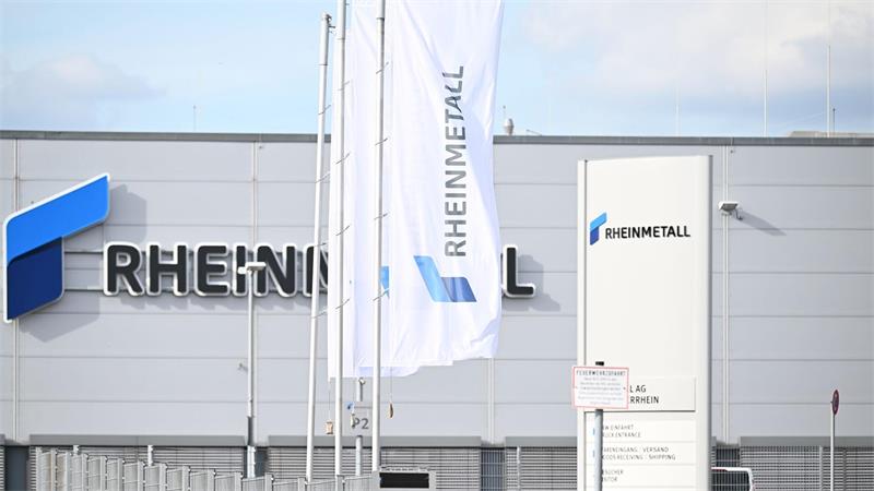 Blick auf das Neusser Rheinmetall-Werk.