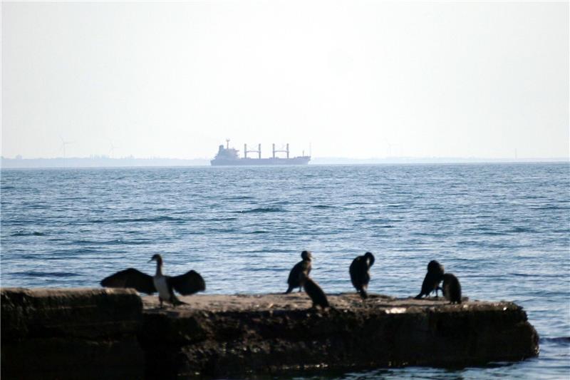 Explosion an Schiff im Schwarzen Meer Blick auf das Schwarze Meer vom Hafen in Odessa. (Symbolbild)