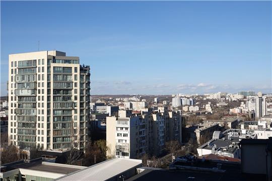 Blick auf das Zentrum von Moldaus Hauptstadt Chisinau.