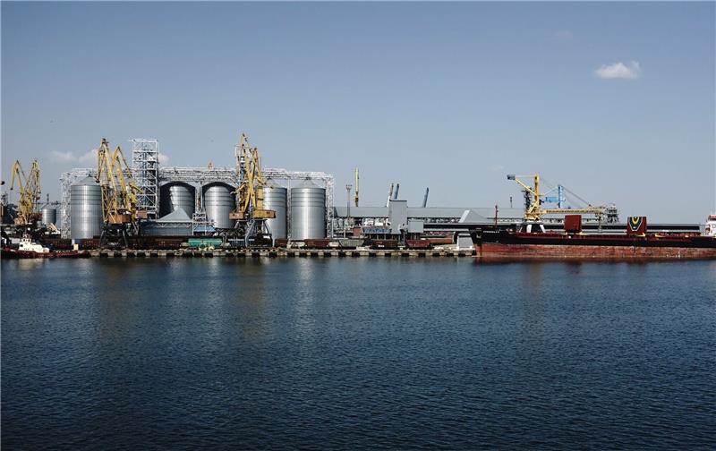 Krieg gegen die Ukraine: So ist die Lage Blick auf den Seehafen von Odessa.