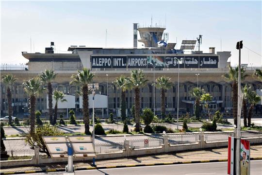Blick auf den internationalen Flughafen Aleppo im Februar 2020.