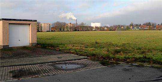 Blick auf die Fläche, auf der das Baugebiet Harzblick entsteht: Zur Straße „Am Badeteich“ gibt es bereits einen Anschluss ans Verkehrsnetz.