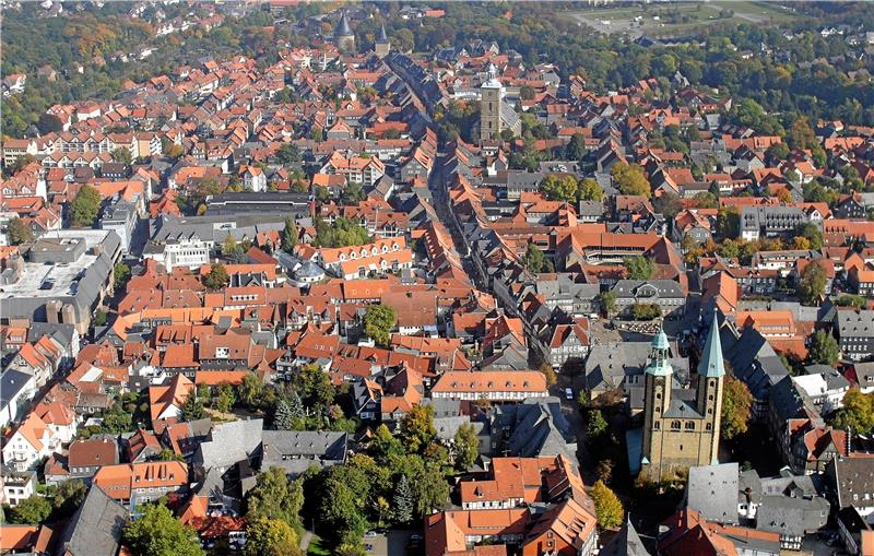 Denkmal- und Klimaschutz unter einem Dach Blick auf die Goslarer Altstadt vom Turm der Marktkirche. Archivfoto: Epping