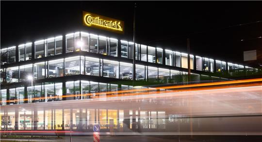 Blick auf die Unternehmenszentrale der Continental AG.