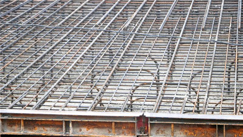 Blick in das Fundament einer Windkraftanlage: 100 Tonnen Stahl sind darin verbaut.