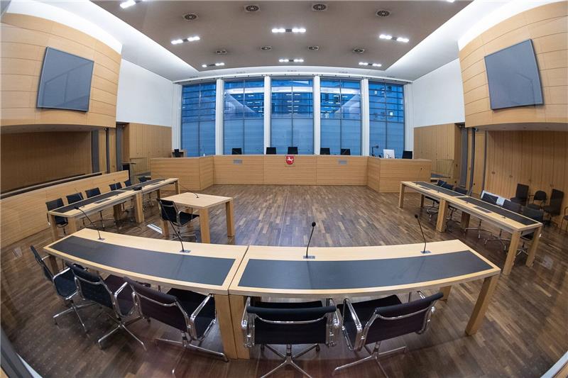 Prozess gegen Maddie-Verdächtigen wegen schwerer Straftaten Blick in den Saal 141 im Landgericht Braunschweig.