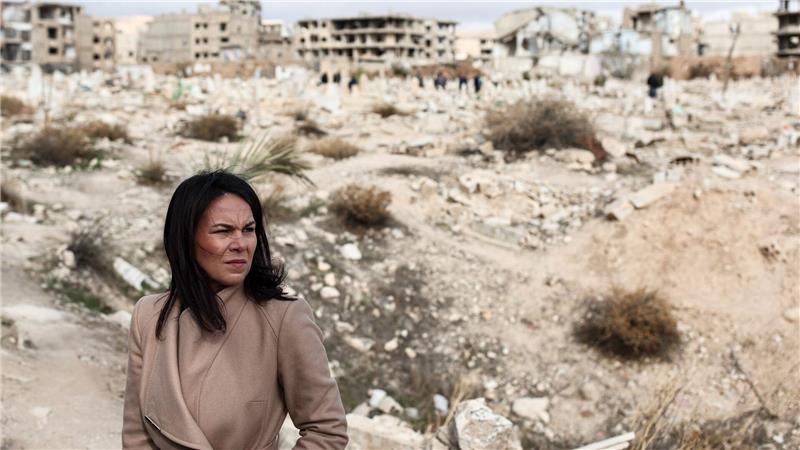 Deutschland ist nach 13 Jahren zurück in Syrien Blick in die Ruinen von Damaskus.