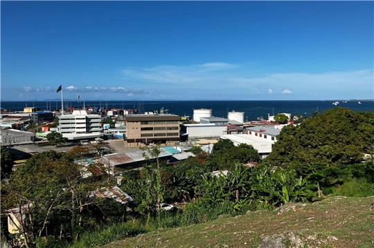 Blick über Honiara - die Salomonen im Südpazifik sind von einem massiven Erdbeben erschüttert worden.