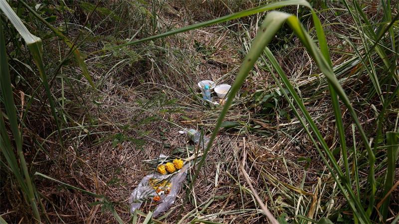 Mord in Pattaya: Die dunkle Seite der Partymetropole Blumen liegen am Fundort des Koffers.