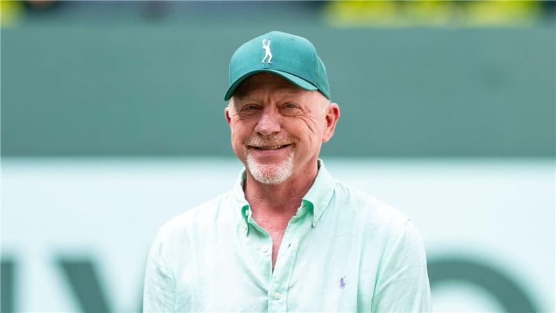 Boris Becker bei seinem Besuch in Halle/Westfalen