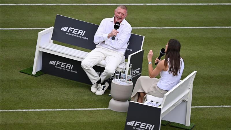 Becker nach Zwist mit Zverev: „Bin auf seiner Seite“ Boris Becker nahm in Bad Homburg einen Podcast mit Andrea Petkovic auf.